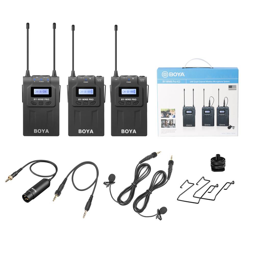 Boya BYWM8 Pro K2 Dual Channel Wireless Microphone System Camera2u